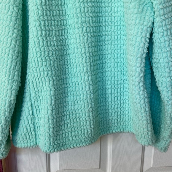 Made for Life Mint and Gray Teddy Jacket - Picture 8 of 8